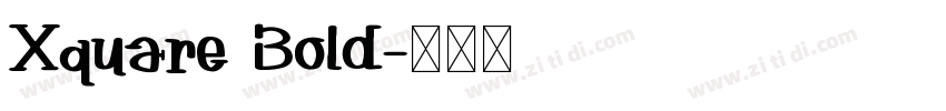 Xquare Bold字体转换